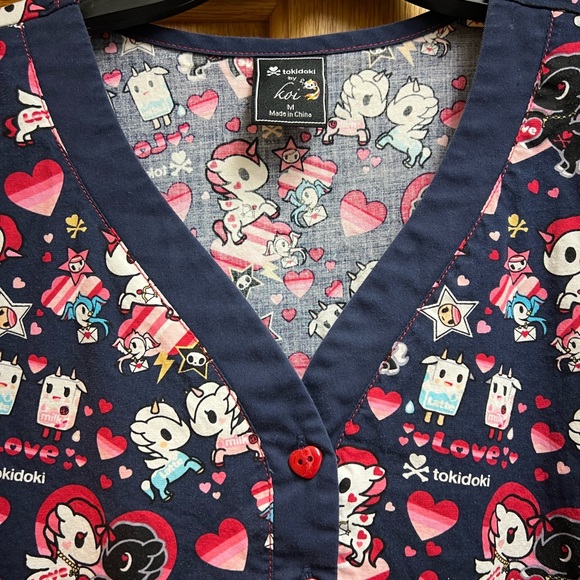 tokidoki by Koi Scrub Top in Size Medium - Picture 2 of 6